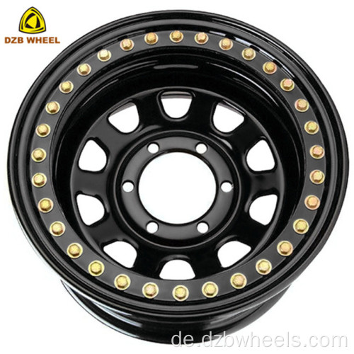 Schwarzes Beadlock Wheel 16*10 4x4 Offroad Wheel